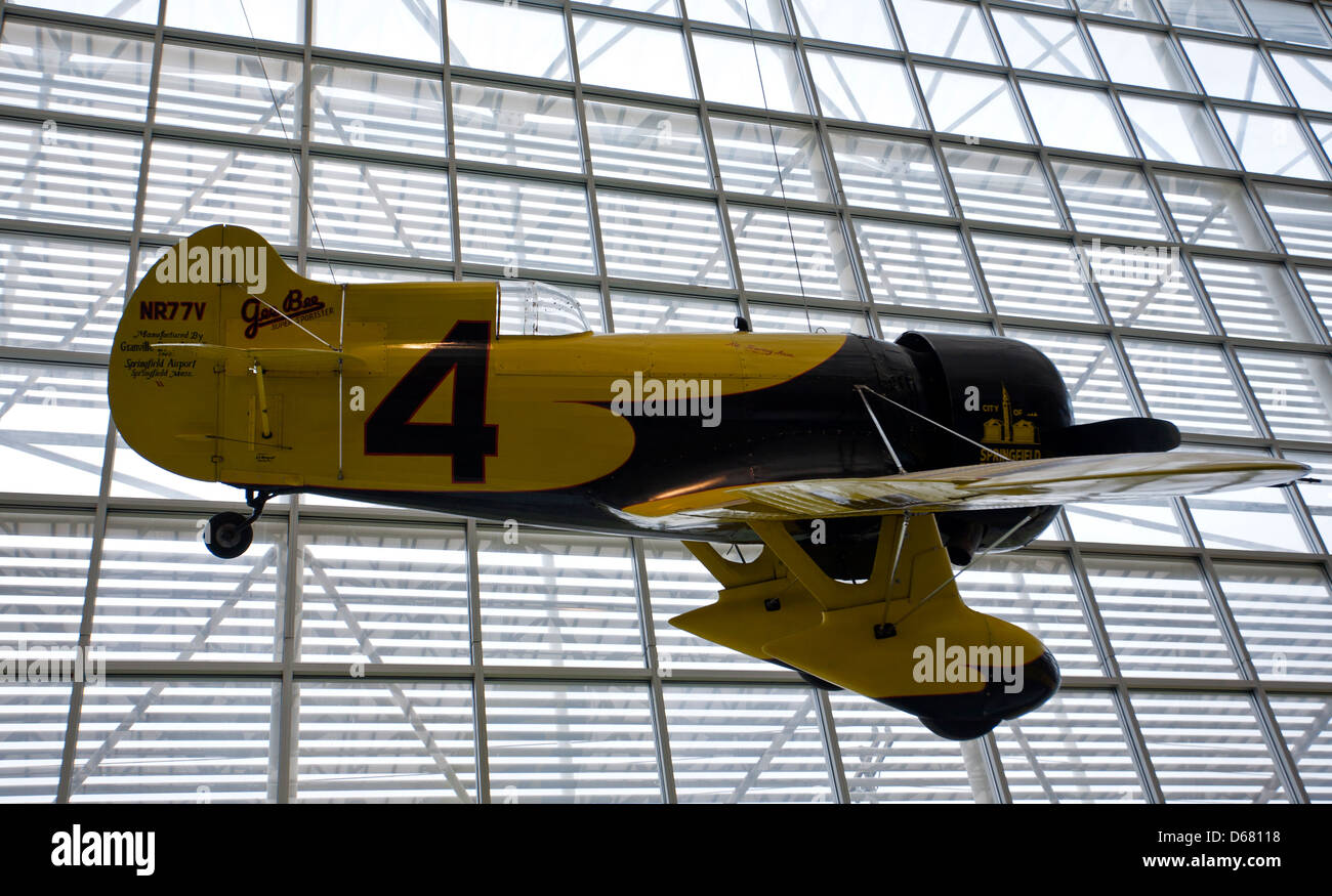 1931 gee Bee Modell Z Super Sporter (Reproduktion). Das Museum of Flight. Seattle. USA Stockfoto