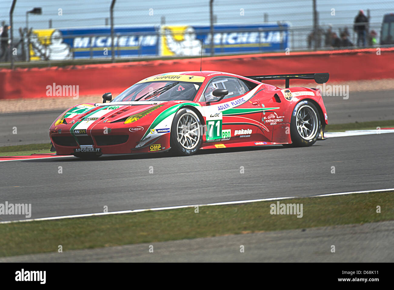 6 Stunden von Silverstone Langstrecken Auto-Weltmeisterschaft, Silverstone Circuit im Vereinigten Königreich, 14. April 2013 Stockfoto