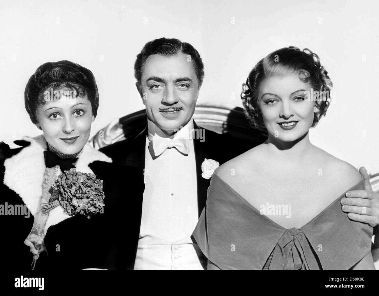 DER große ZIEGFELD 1936 MGM-Film mit von l: Luise Rainer, William Powell und Myrna Loy Stockfoto