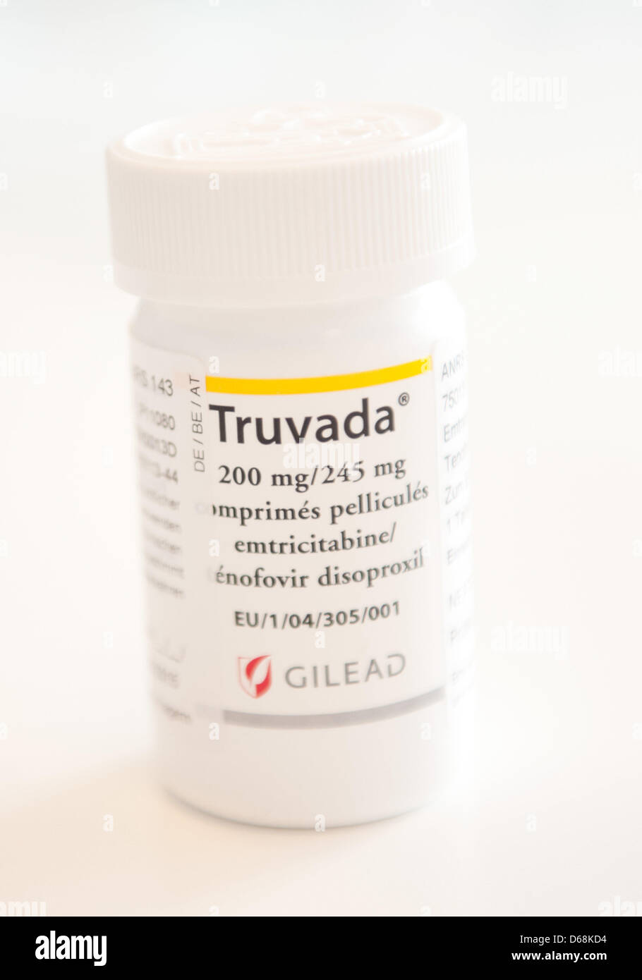 Die HIV-Prävention Drogen "Truvada" ist in einer Arztpraxis in Berlin,  Deutschland, 17. Juli 2012 abgebildet. Zum ersten Mal wurde dieses  Medikament als vorbeugende Medikamente in den USA genehmigt. Die Food and  Drug