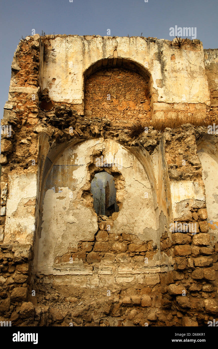 alte Ruine Wand Stockfoto