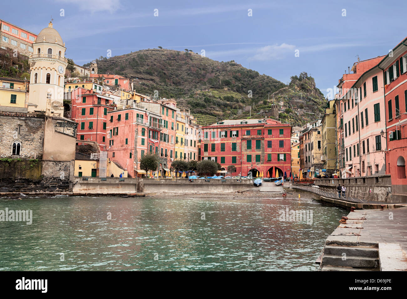 Vernazza, Cinque Terre, Ligurien, Italien, Stockfoto