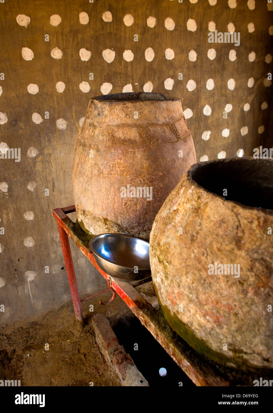 Trinkwasser-Gläser, Old Dongola, Sudan Stockfoto