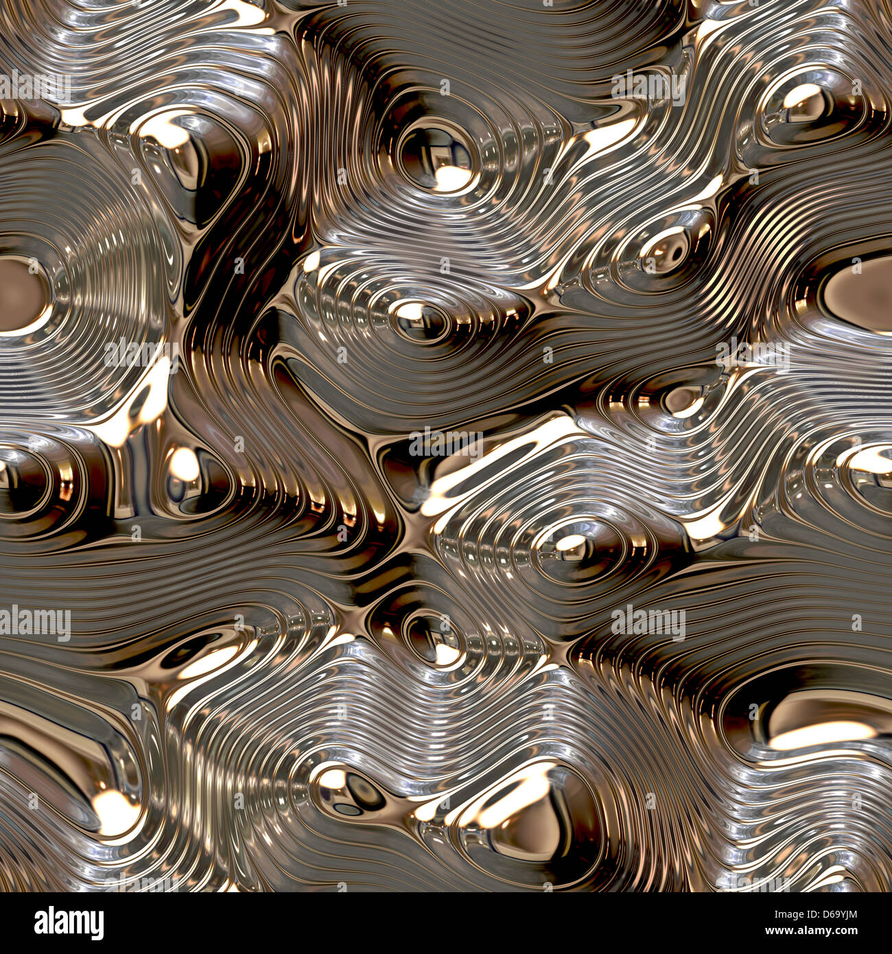 Metall Silber Stockfoto