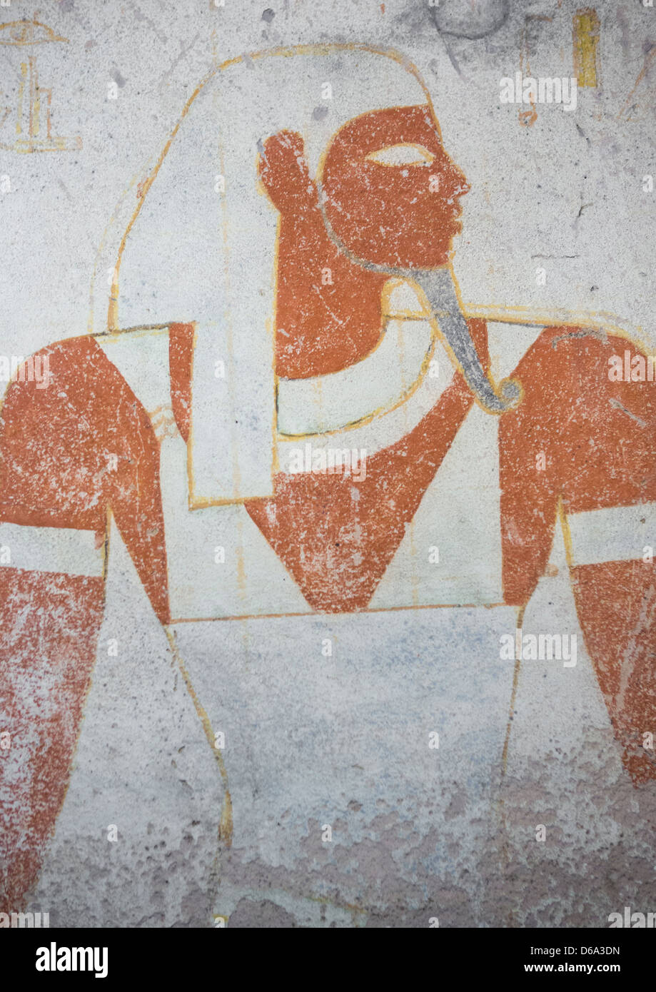 Amseti In der Grabkammer des Grabes von Tanutamani, El Kurru, Sudan Stockfoto