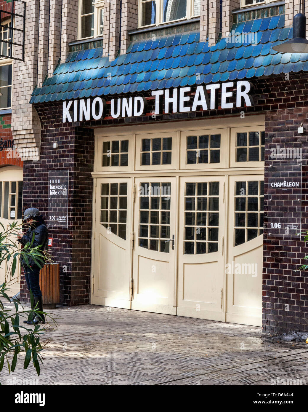 Kino (Arthouse-Kino) und Chamaleon Theaters in Hackescher Hofe in der Rosenthaler Straße, Mitte, Berlin Stockfoto