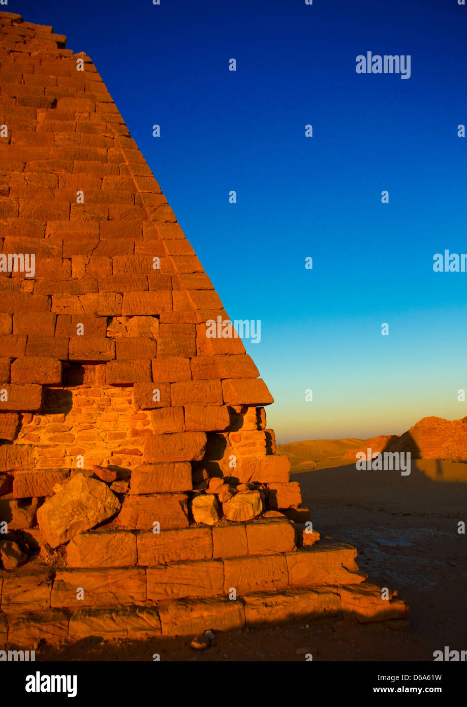 Die Pyramiden von Jebel Barkal, von Napata Könige, Karima, Sudan Stockfoto