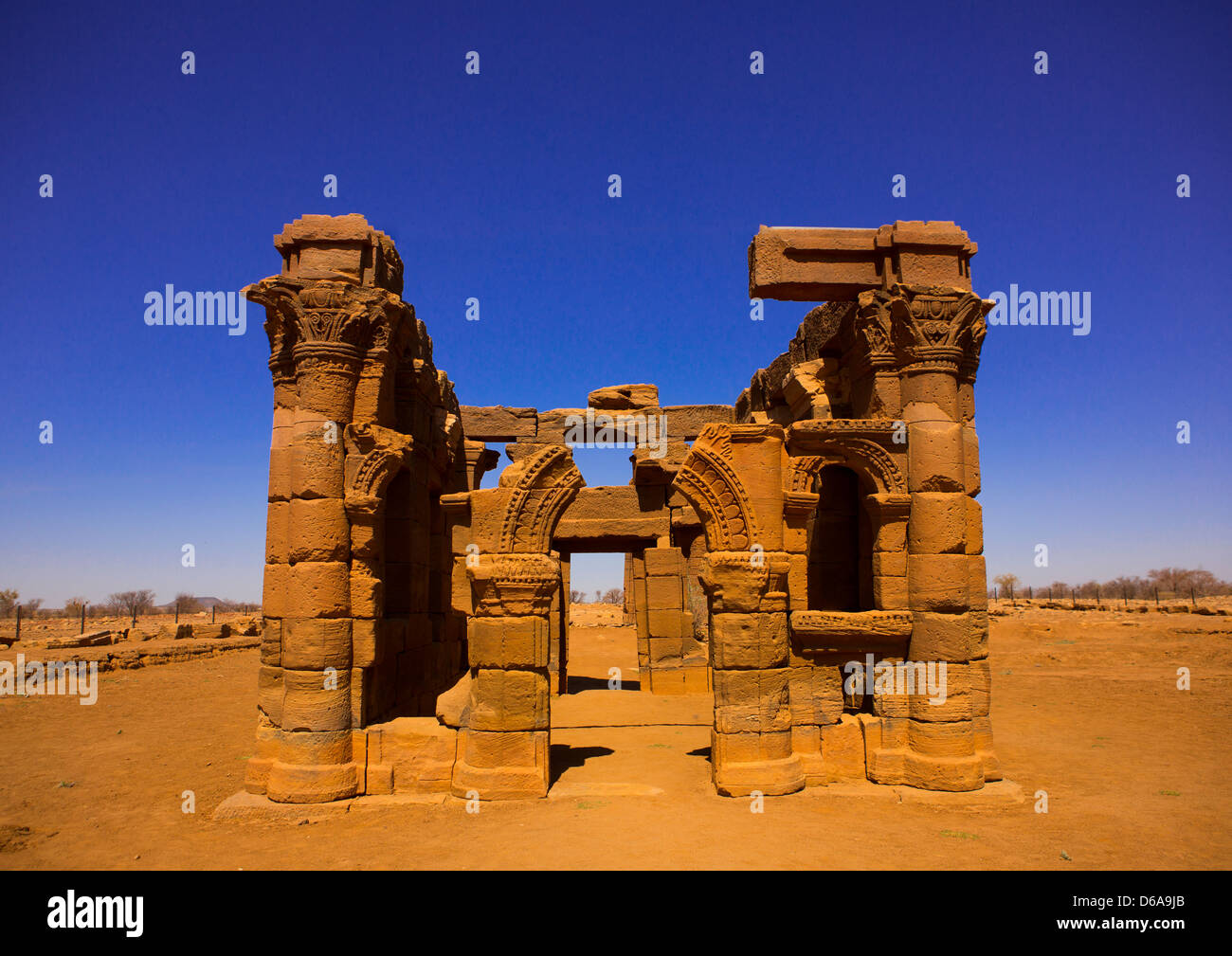 Römische Kiosk, Naga Website, Sudan Stockfoto