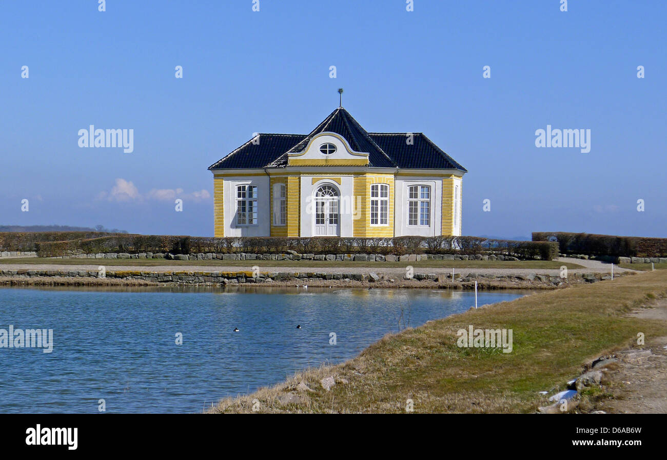 Tepavillon am Valdemar Slot auf Taasinge Dänemark Stockfoto