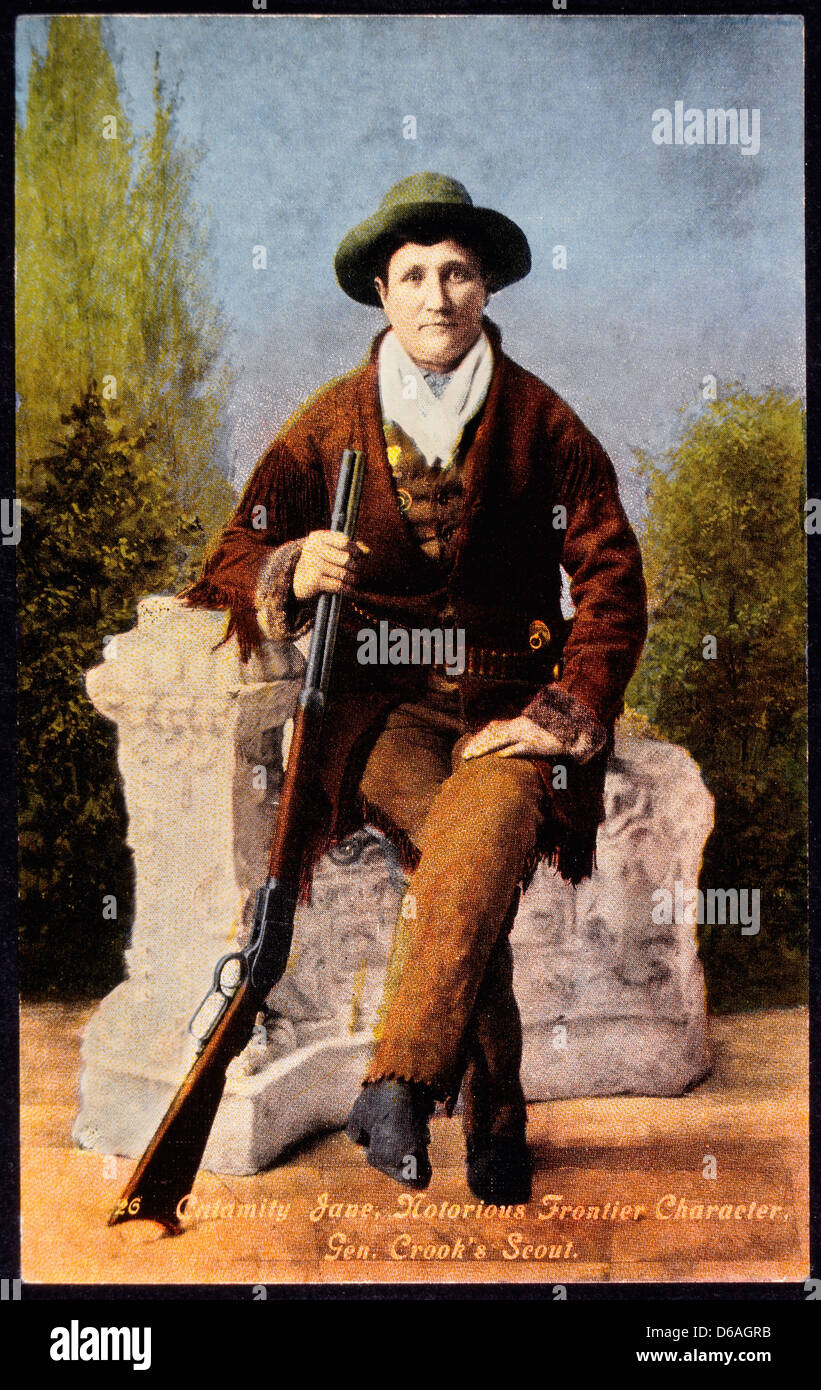 Martha Jane "Calamity Jane" Canary (1852-1903), Frontierswoman und Scout, Portrait, ca. 1876 Stockfoto