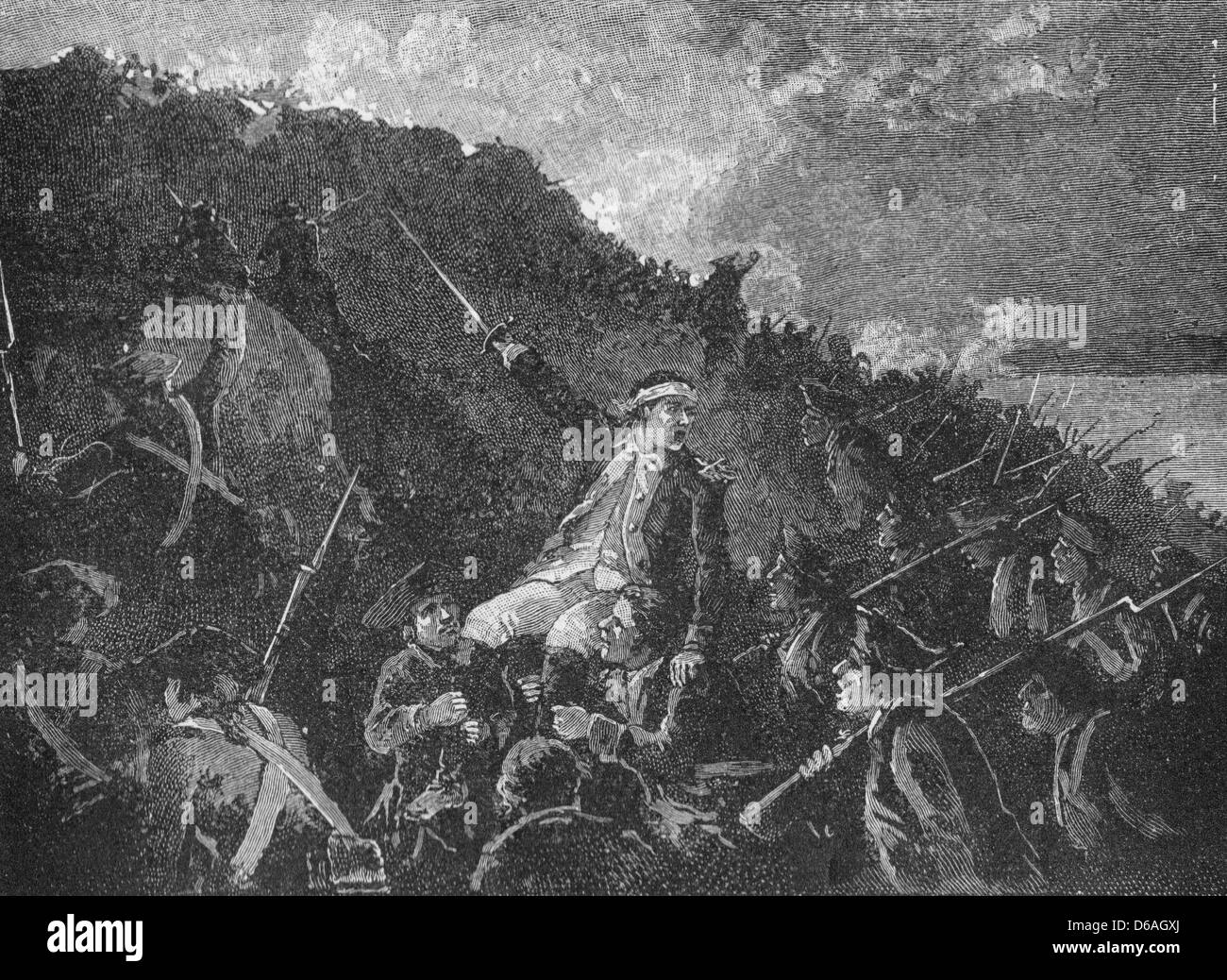 Erfassung von Stony Point von General Wayne, 16. Juli 1779 im Unabhängigkeitskrieg der USA Stockfoto