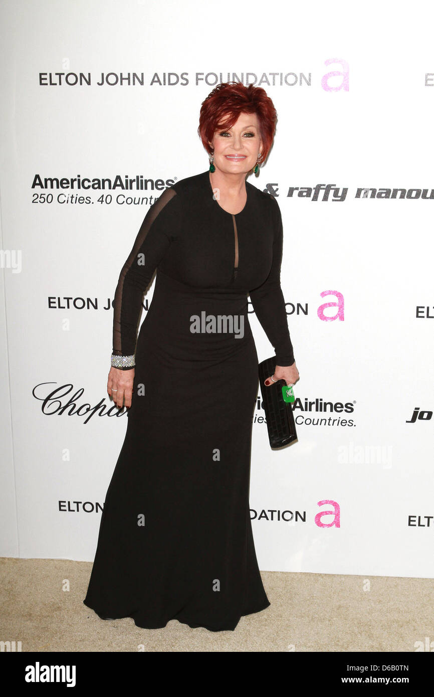 Sharon Osbourne 19. jährliche Elton John AIDS Foundation Academy Awards anzeigen Party statt im Pacific Design Center- Stockfoto