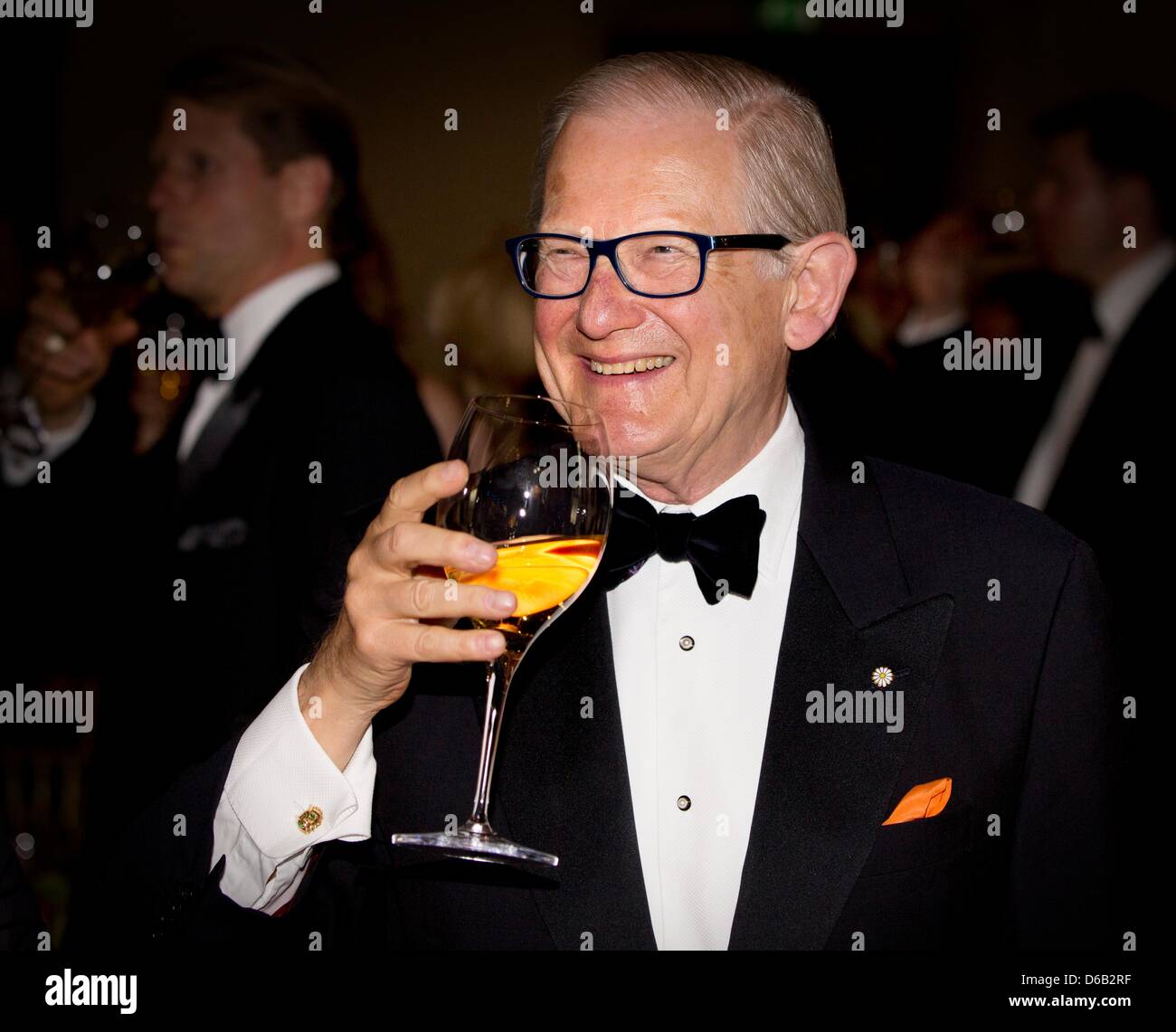 Pieter van Vollenhoven besucht das Gala-Dinner "Nacht der Stars" anlässlich des 10-jährigen Bestehens der Holland-America-Freundschaft-Foundation in der Halle der Ritter in den Haag, Niederlande, 15. April 2013. Foto: DPA/Patrick van Katwijk/Alamy Live News Stockfoto