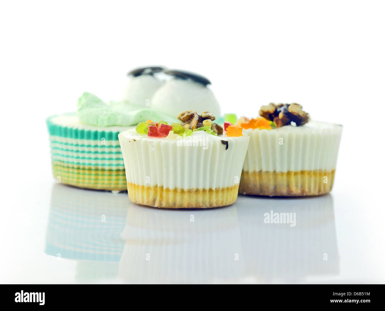 Cupcake dessert Stockfoto