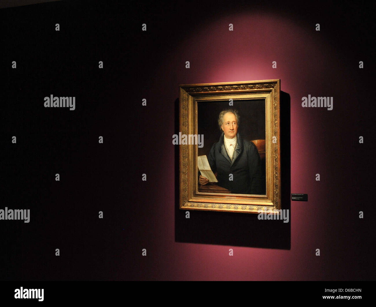 Eine neue Show zeigt Goethes Weg in und Beiträge bis hin zur Moderne im Goethe Nationalmuseum in Weimar, Deutschland, 27. August 2012. Foto: MARTIN SCHUTT Stockfoto