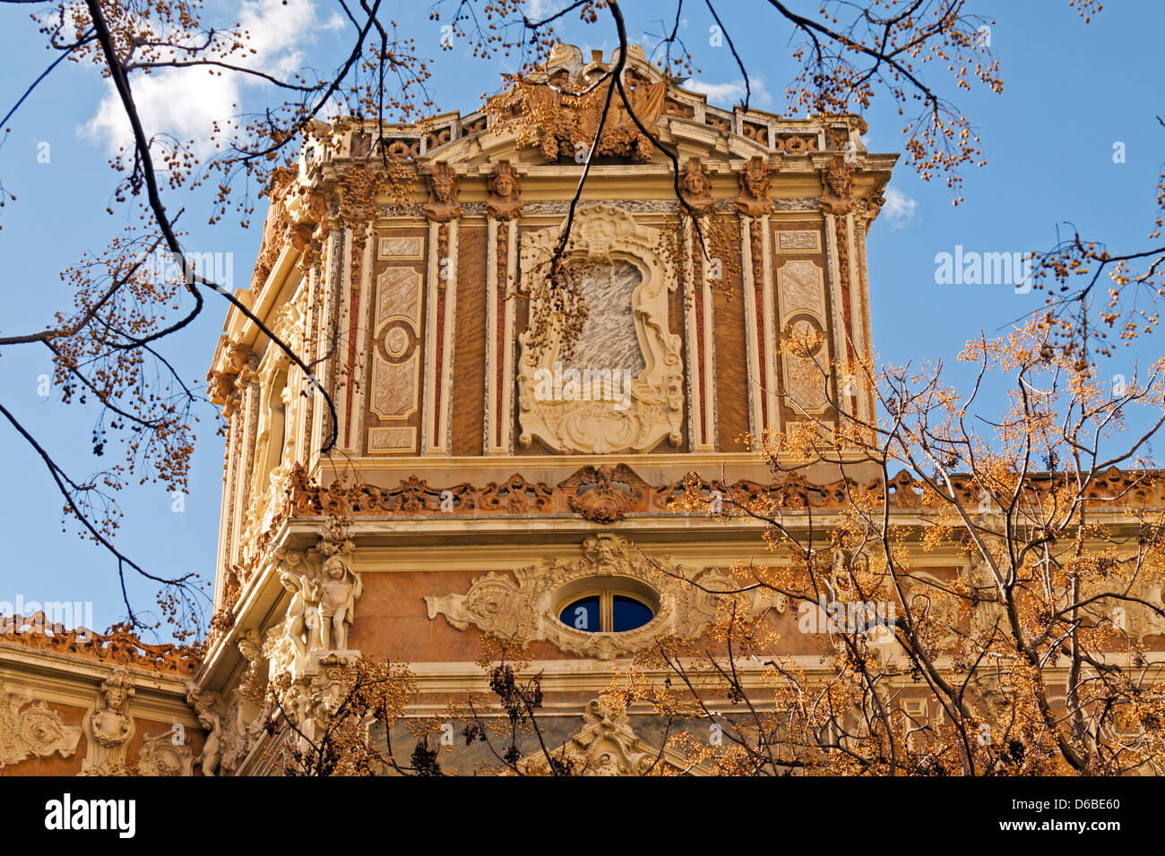 Stadt Valencia, Spanien. Der Palacio del Marques tun Dos Aguas (The National Keramik Museum Ganzalez Marti) Stockfoto