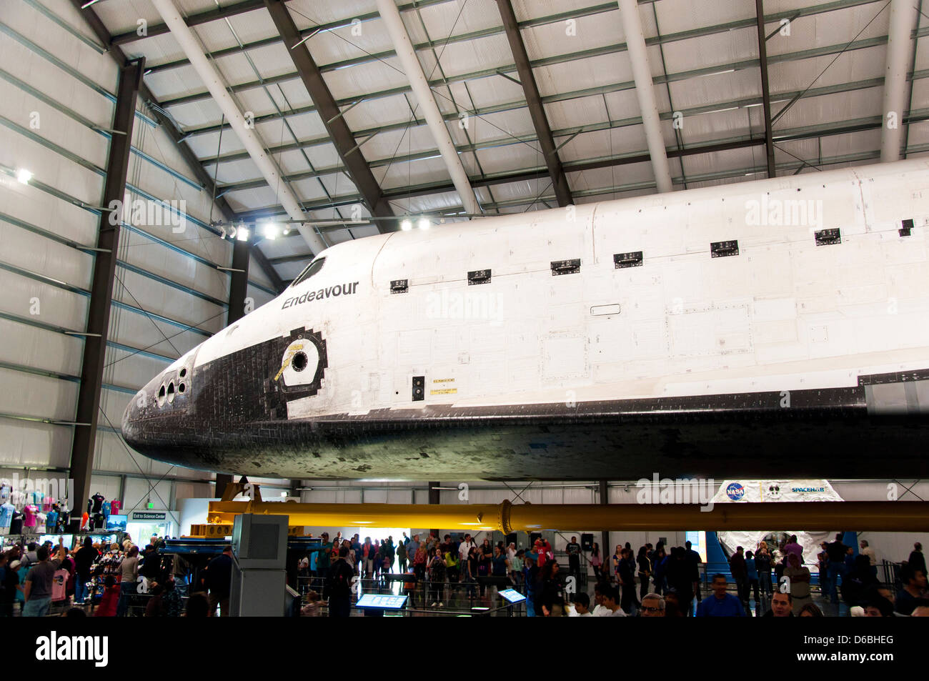 Space Shuttle Endeavour, California Science Center, Los Angeles, CA Stockfoto