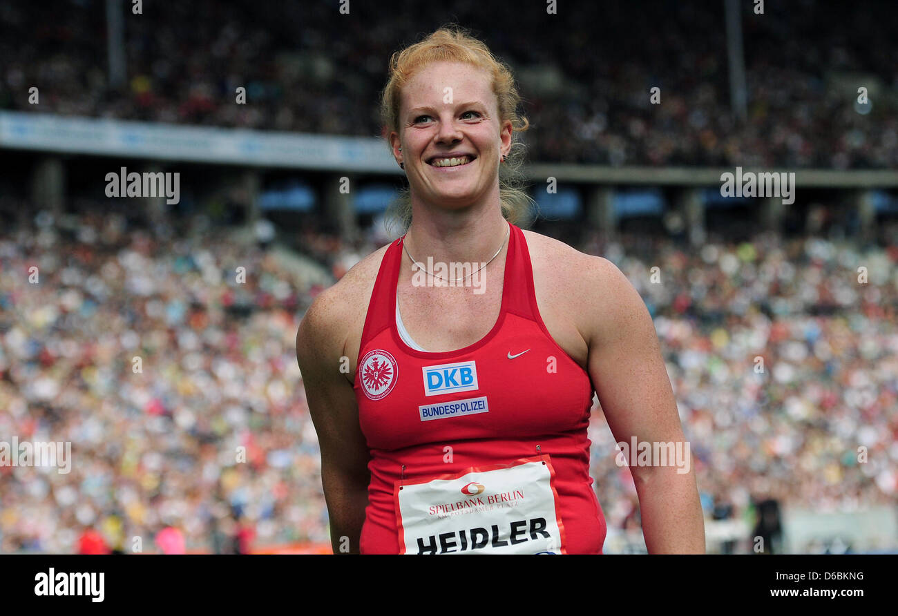 Deutsche Hammerwerferin Betty Heidler gewinnt die Frauen Hammer Throw