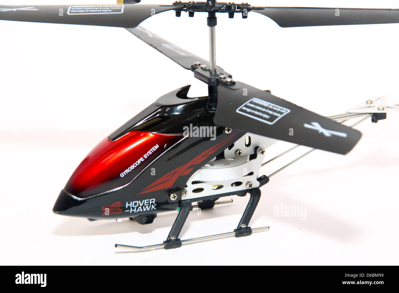 Kleine 3-Kanal-Fernbedienung Modellhubschrauber Stockfoto