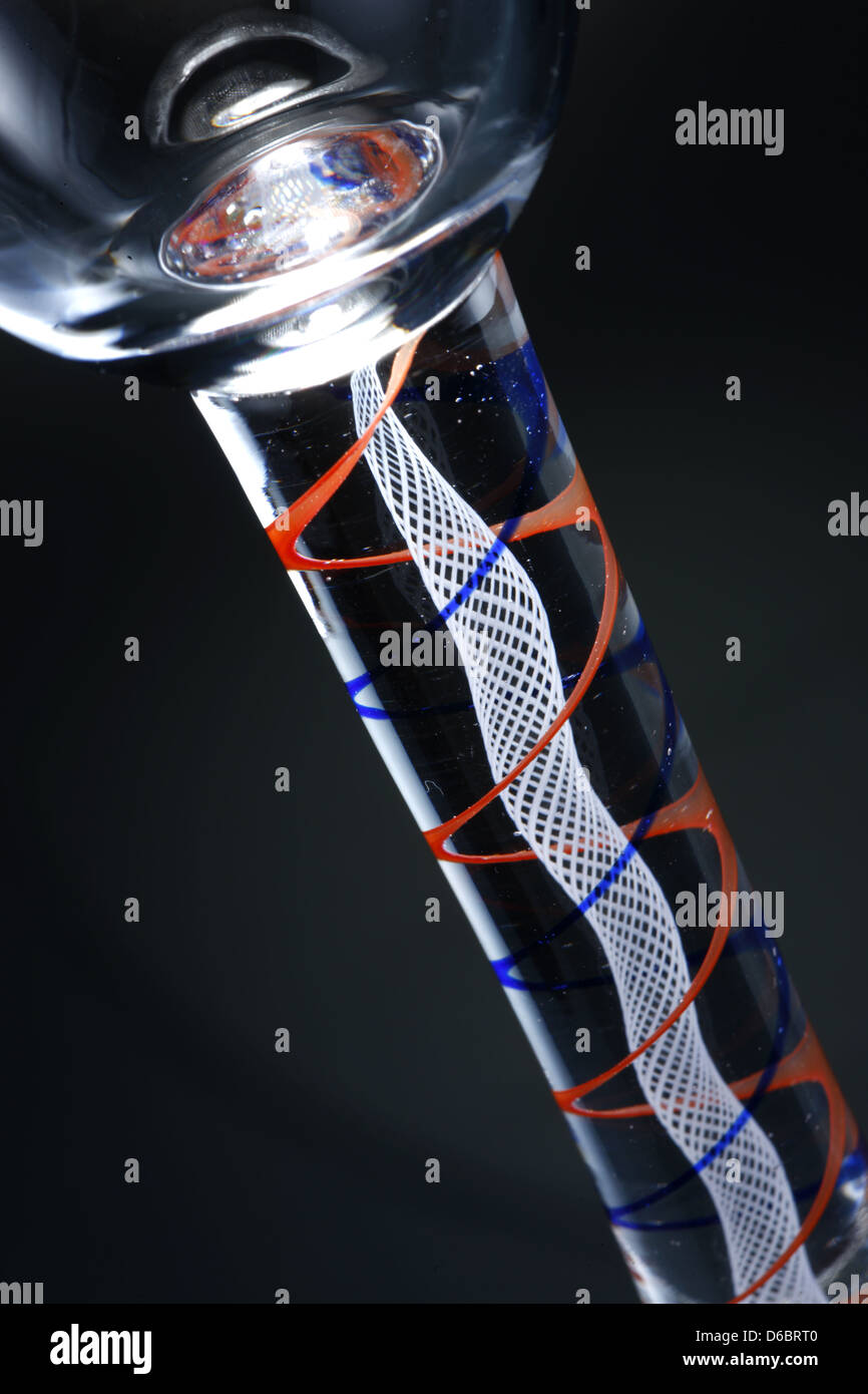 Englisch trinken Gläser 17. und 18. Jahrhundert, Baluster, Profil wieder lite Glas, Glas, Bleikristall, Luft Twist Stiele Stockfoto