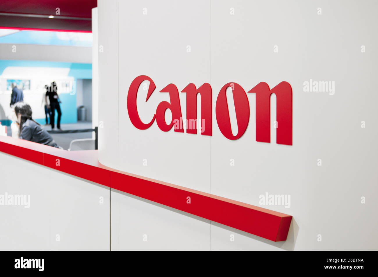 Canon-Messestand auf der Photokina - World of Imaging, in Köln. Stockfoto