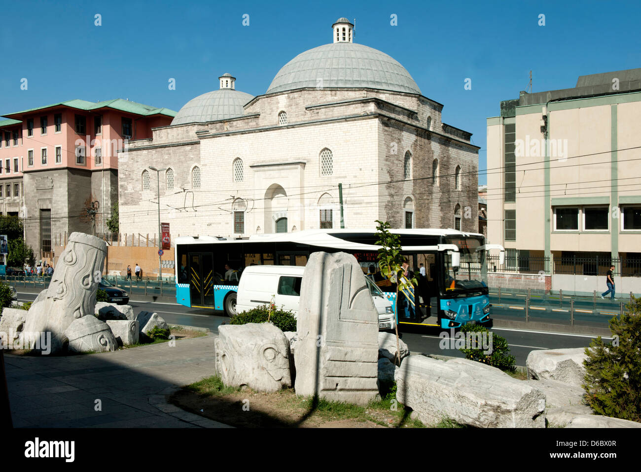 Ägypten, Istanbul, Beyazit, Ordu Caddesi (Balltyp der Divan Yolu), Forum des Theodosius (Forum Tauri) Stockfoto
