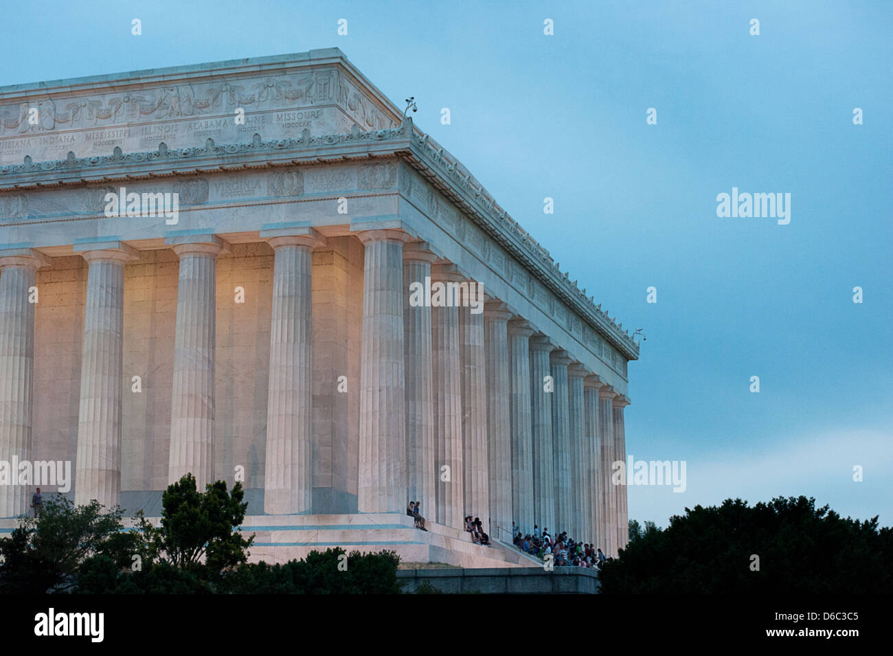 Abraham Lincoln Memorial, Washington DC. Stockfoto