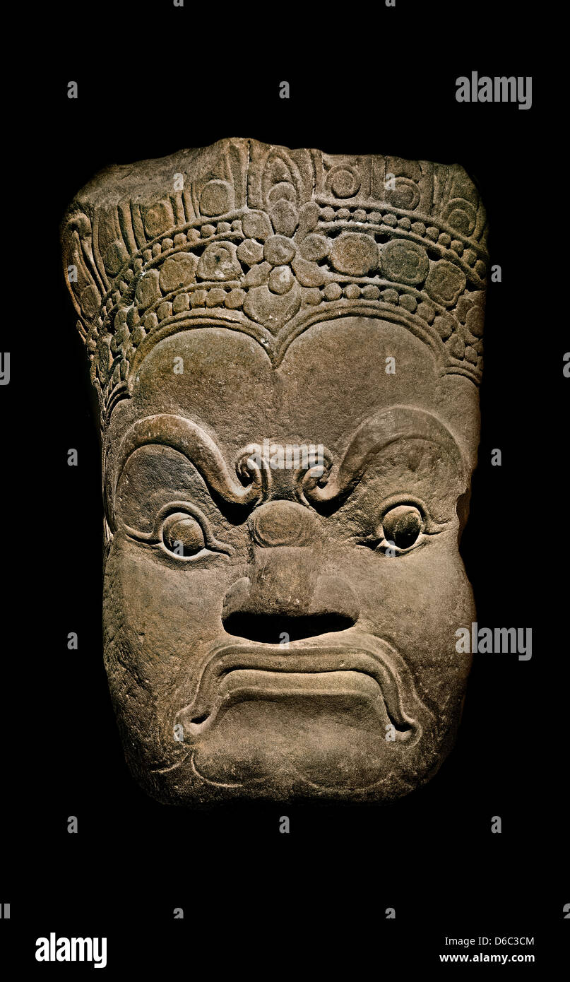 Asura (Dämon Götter Gott) 12. / 13. Jahrhundert Kambodscha Bayon-Stil Stockfoto