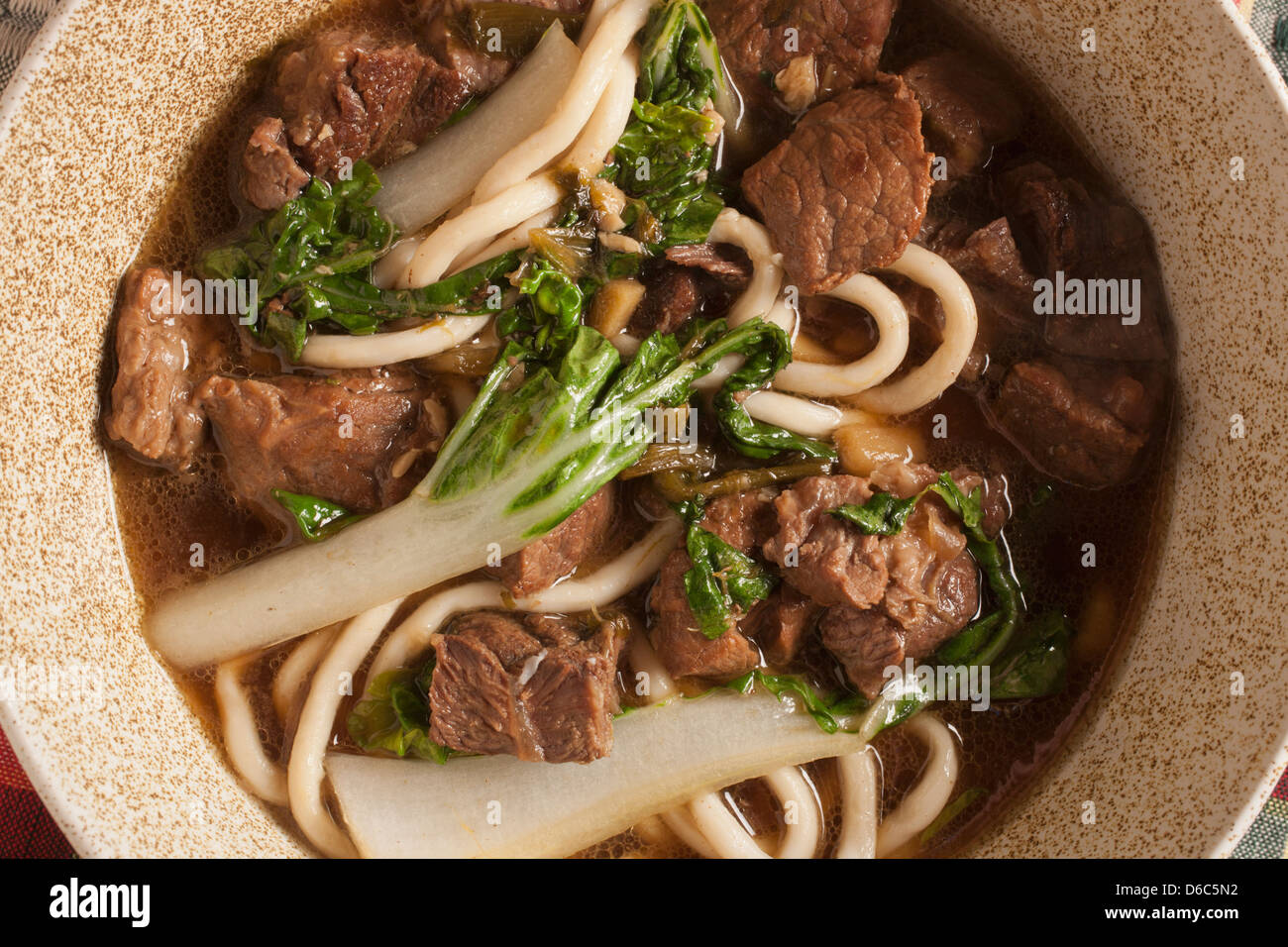 Taiwanesischen Rindfleisch Nudelsuppe Stockfoto