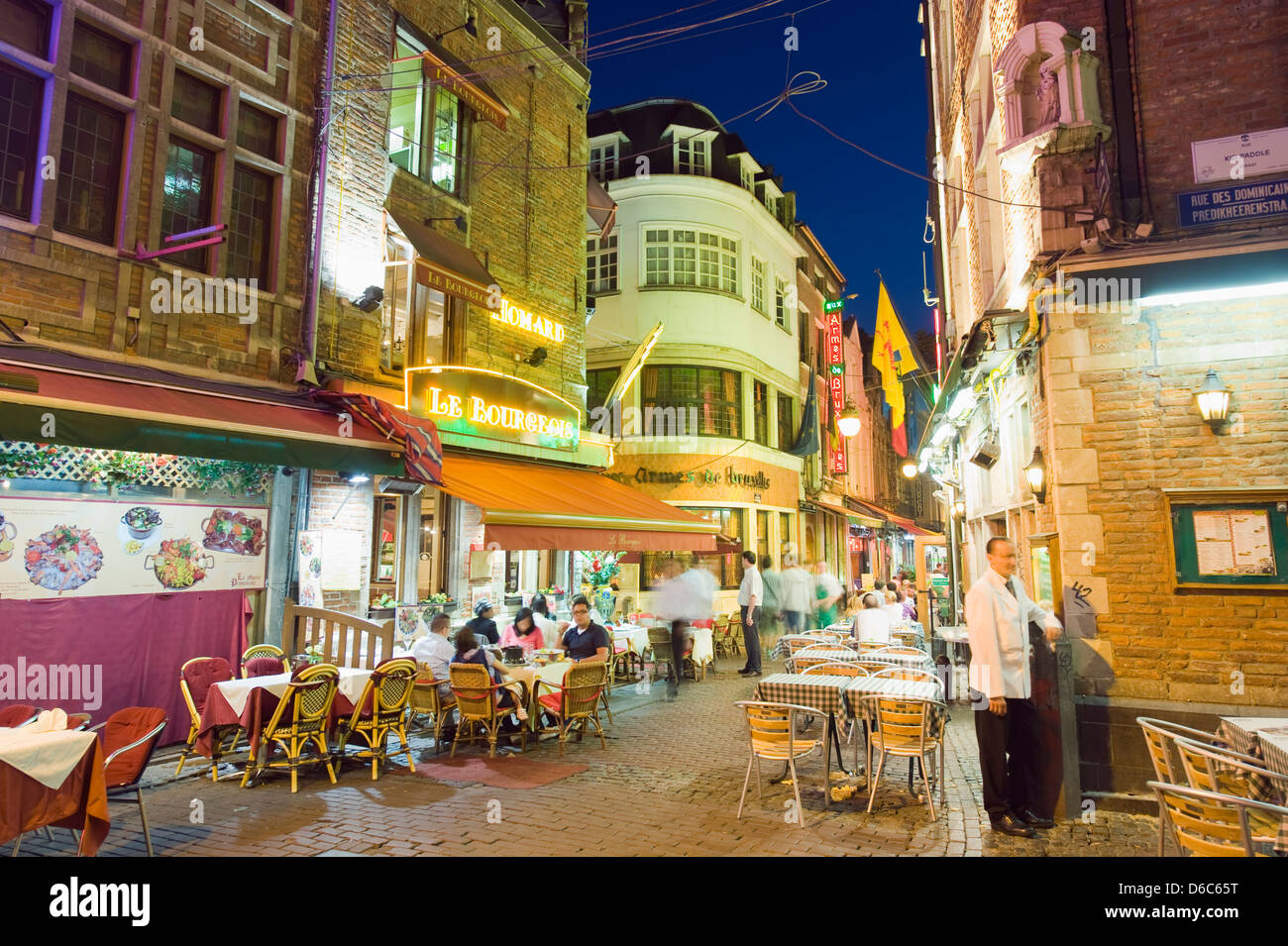 Outdoor-dining Restaurant, Brüssel, Belgien, Europa Stockfoto