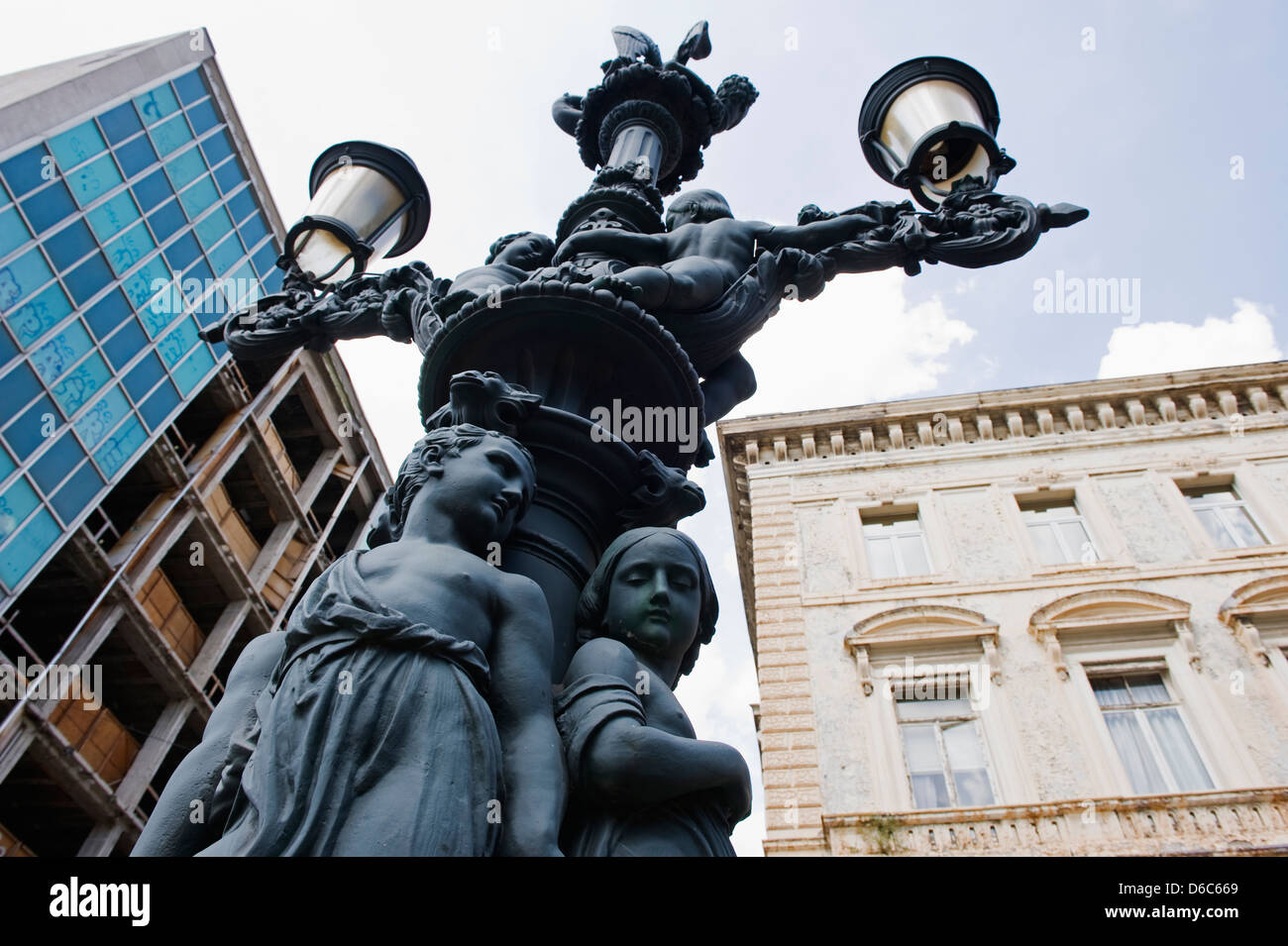 Straßenlaterne, Brüssel, Belgien, Europa Stockfoto