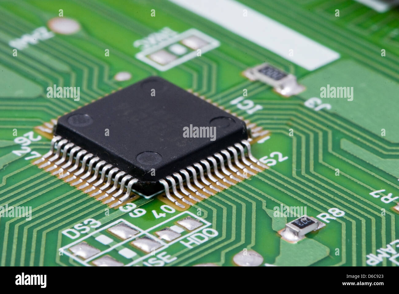 elektronischen Hintergrund Makroaufnahme Stockfoto