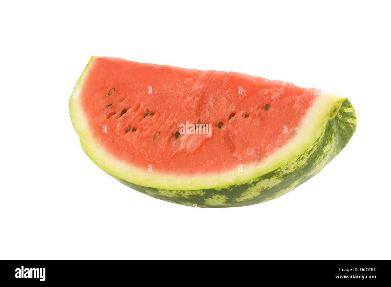 Wassermelone isoliert auf weißem Hintergrund Stockfoto