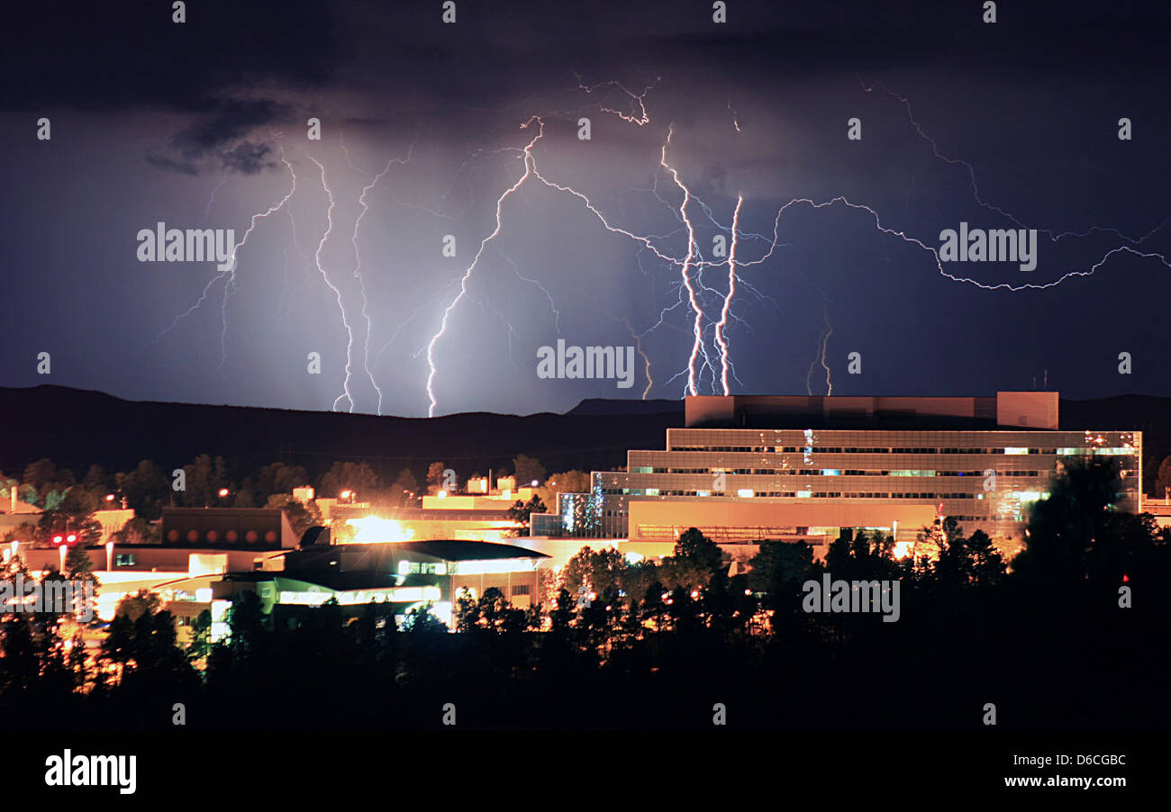 Sommer-Gewitter im Norden von New Mexico Stockfoto