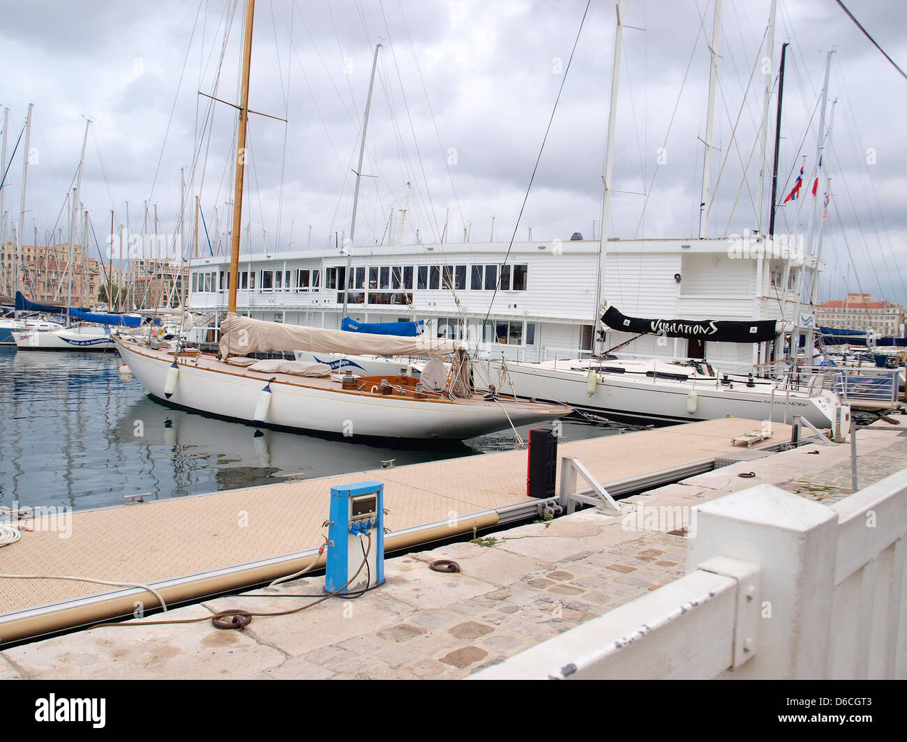 Hafen von Marseille. Stockfoto