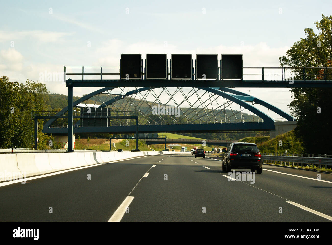 Autobahn, Deutschland. Stockfoto