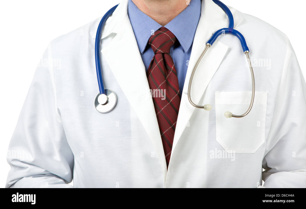 Stethoskop auf Arzt Stockfoto