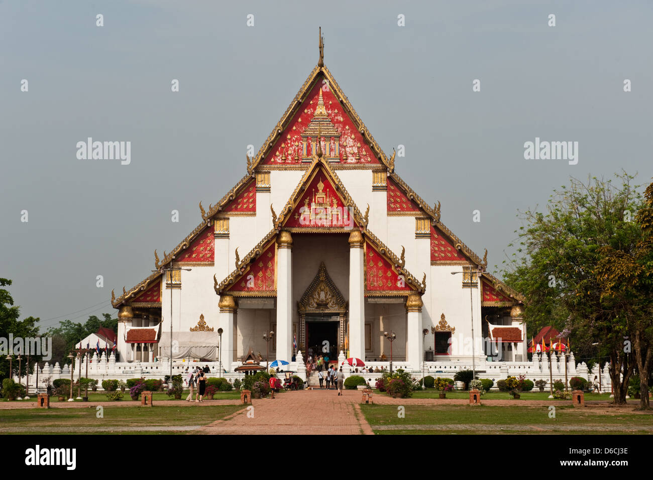 Ayutthaya, Thailand, die Kapelle des Wihan Phra Mongkons Bophit Stockfoto