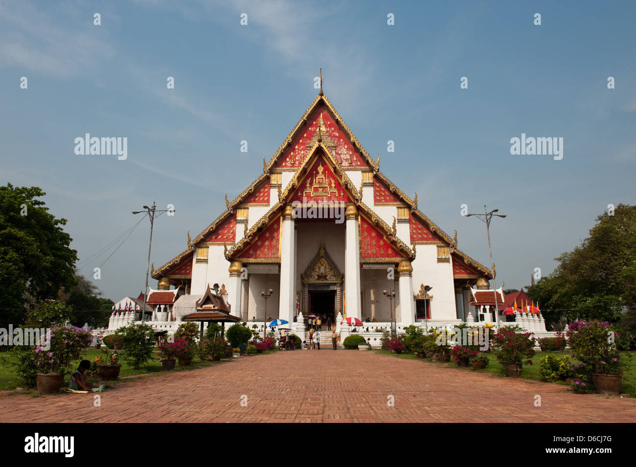 Ayutthaya, Thailand, die Kapelle des Wihan Phra Mongkons Bophit Stockfoto