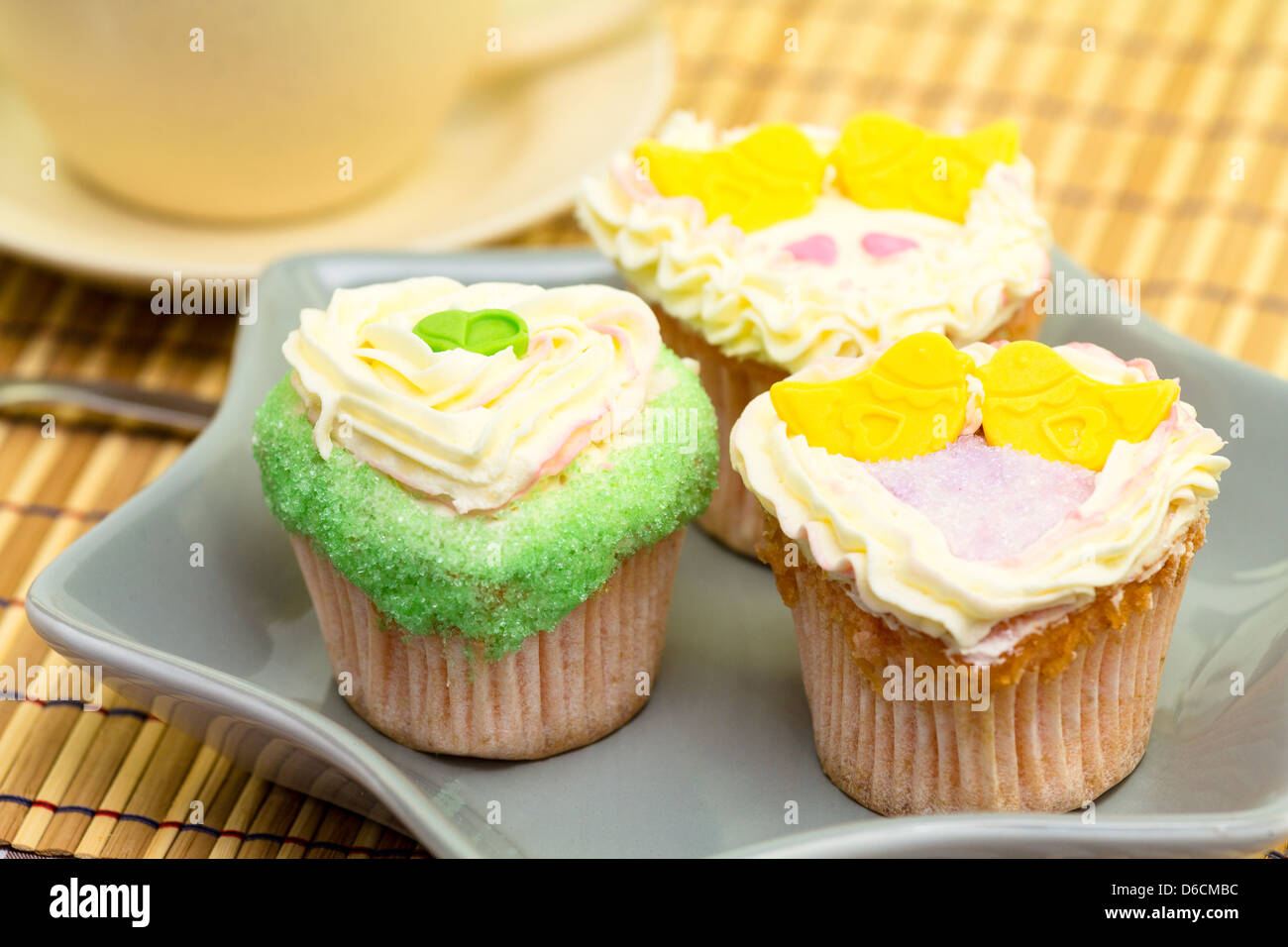Valentine Cupcakes Stockfoto