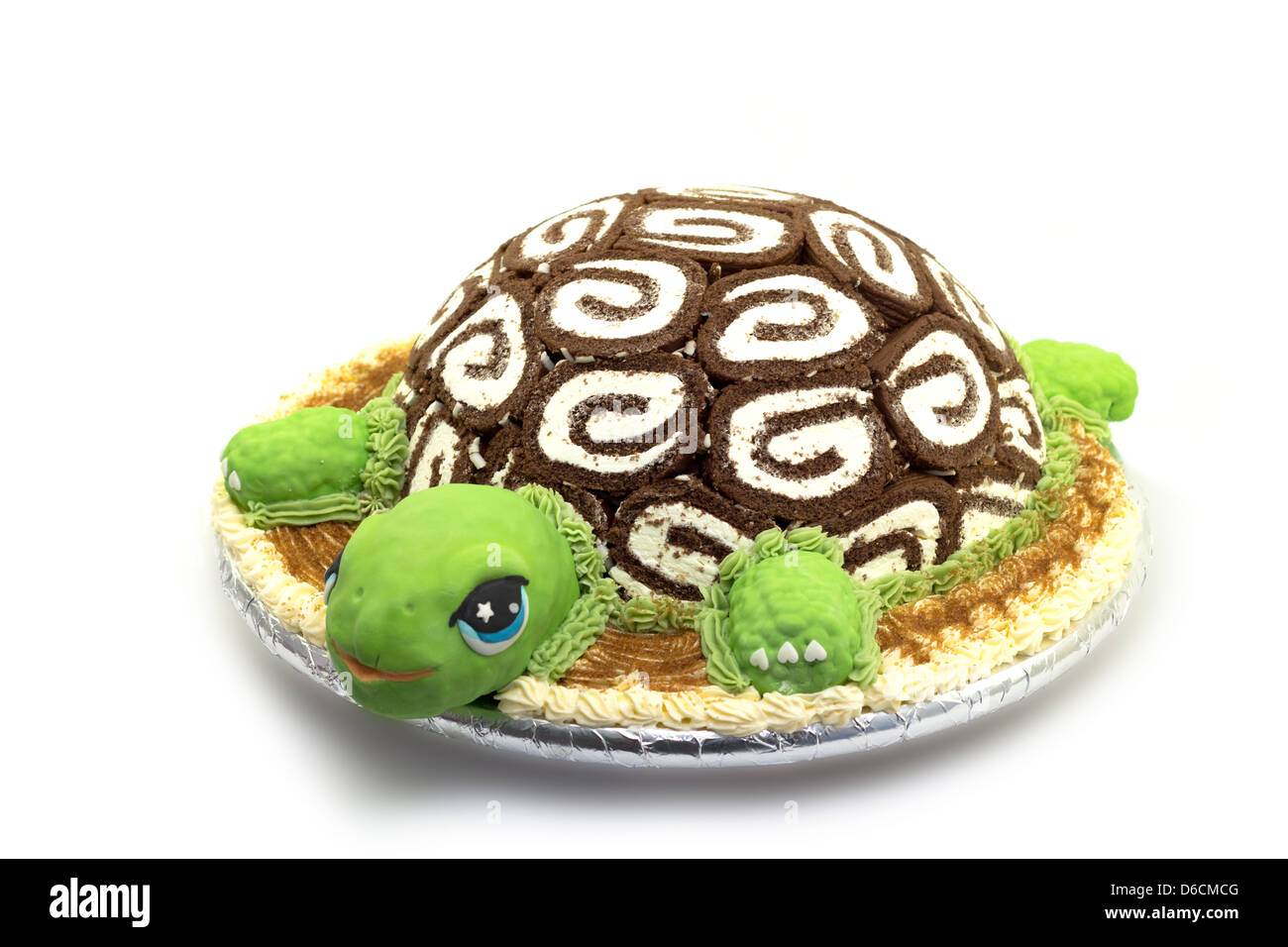 Schildkröte Kuchen Stockfoto