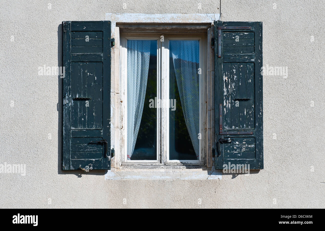 Französische Fenster Stockfoto