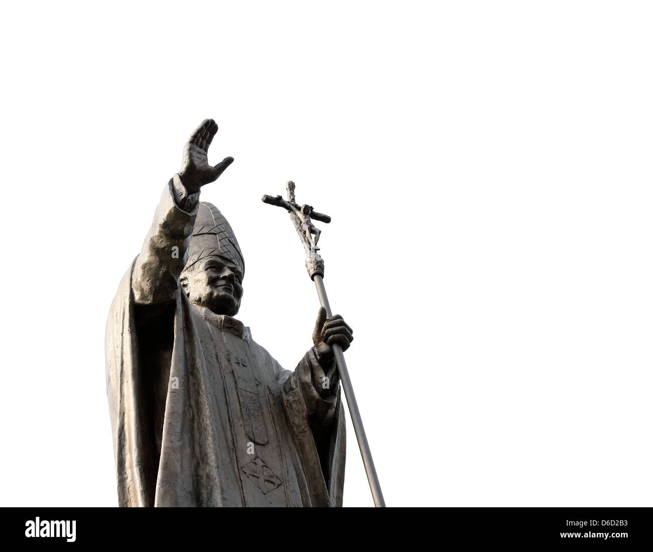 Statue des Papstes Stockfoto
