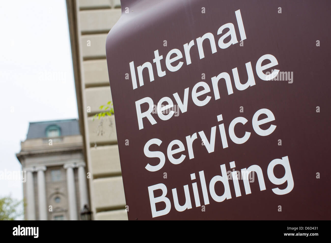 Das Hauptquartier der Internal Revenue Service in der Innenstadt von Washington, DC. Stockfoto