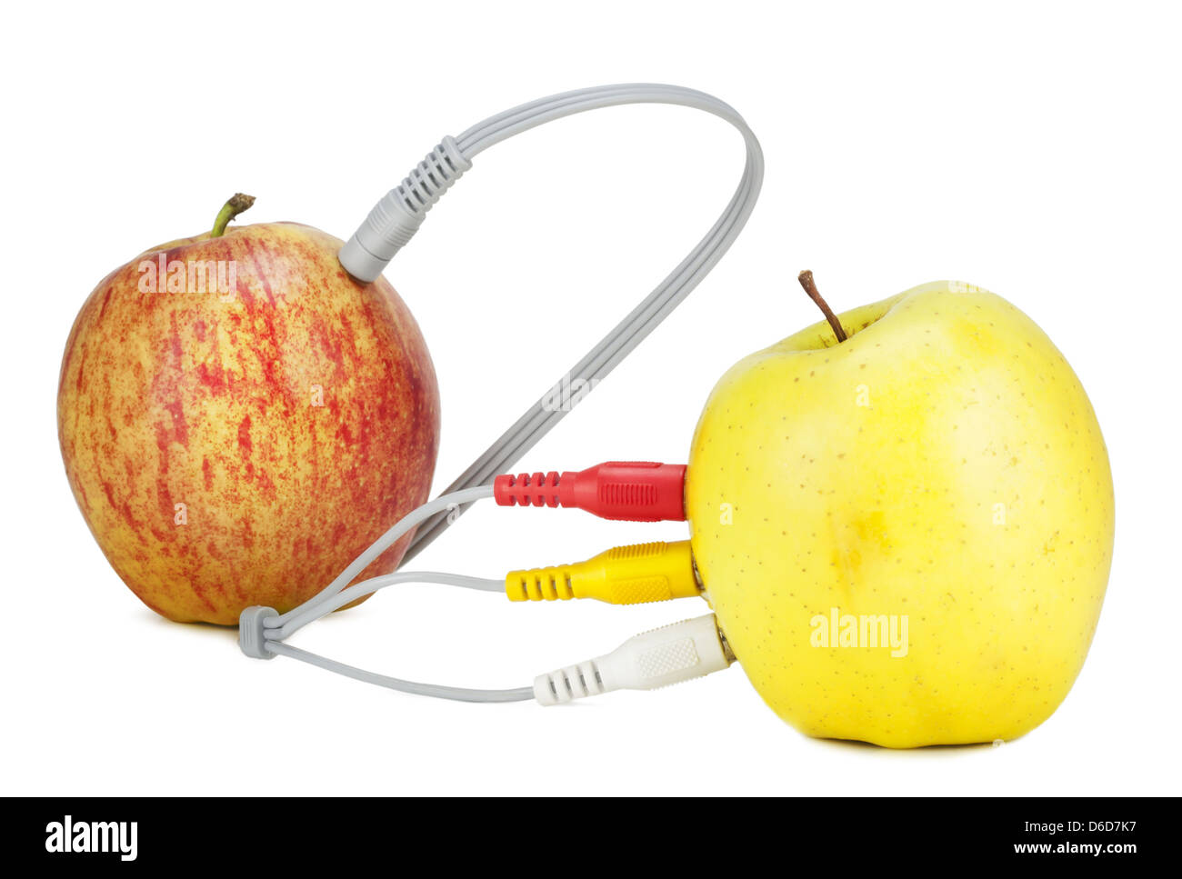 Äpfel-Konzept verbindet Stockfoto