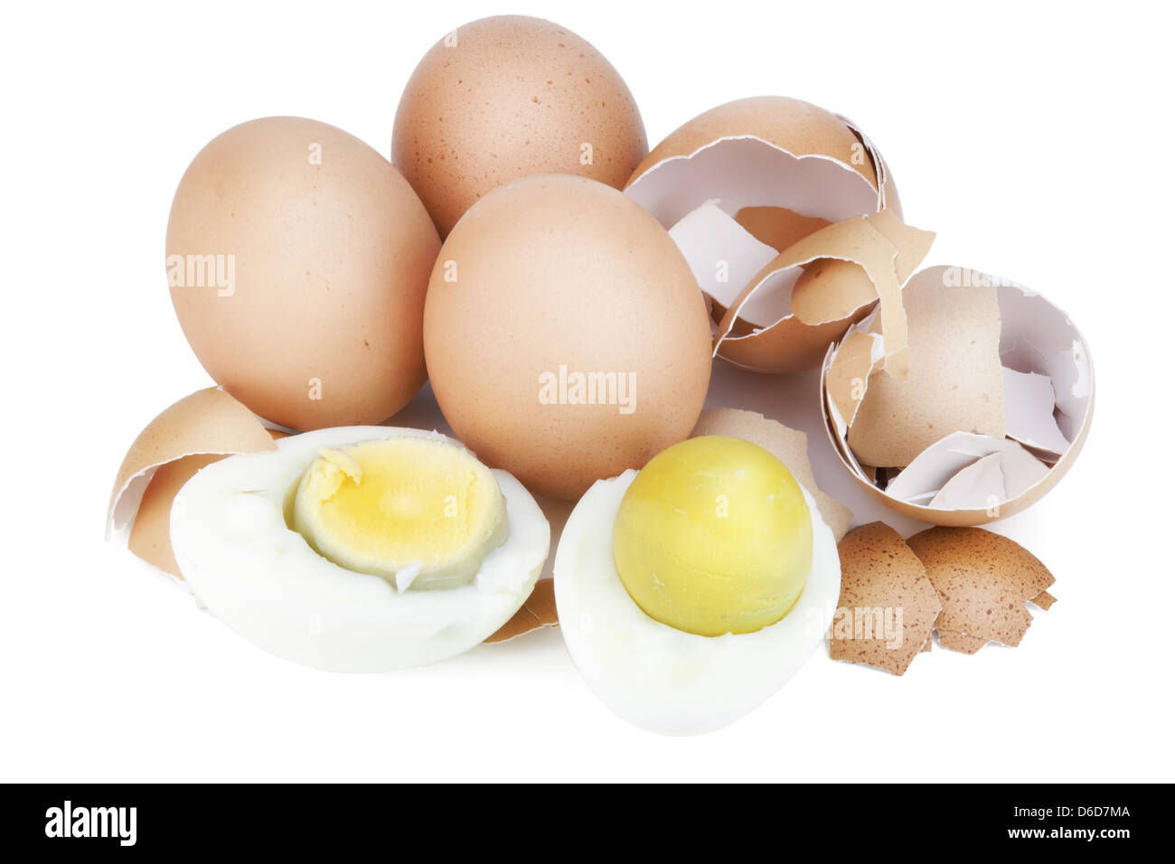 Einfach gekochten Eiern Stockfoto