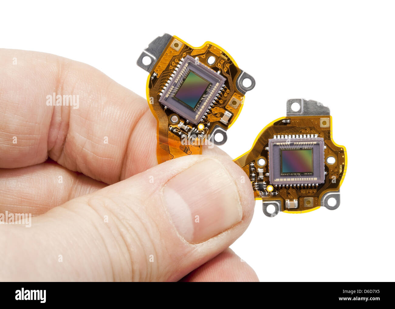 RGB-Sensoren von Digitalkameras Makro Stockfoto