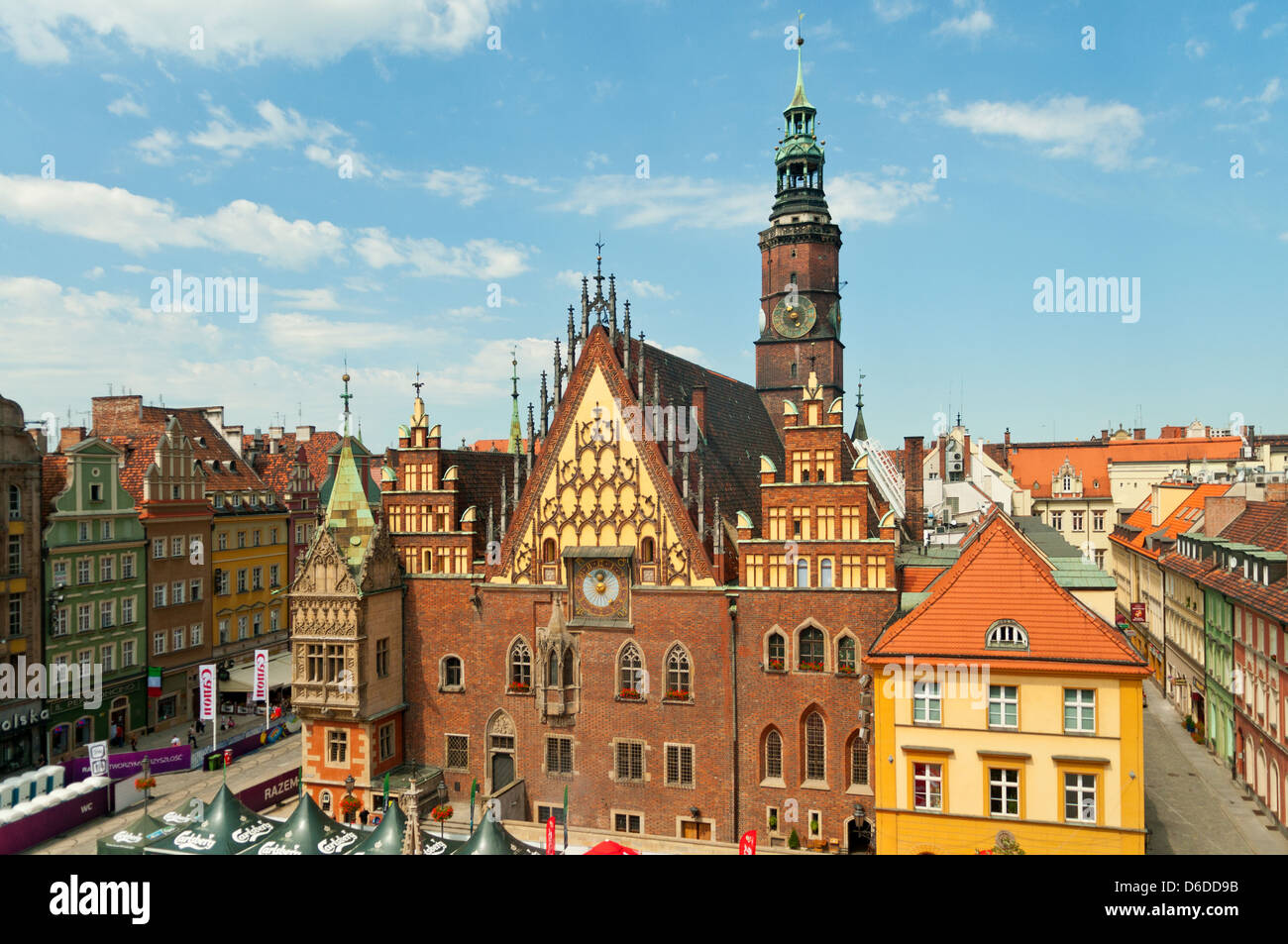 Rathaus, Wroclaw, Polen Stockfoto