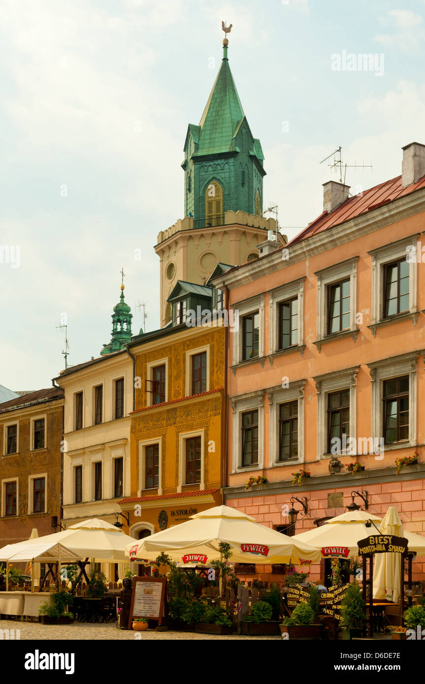 Marktplatz, Altstadt, Lublin, Polen Stockfoto