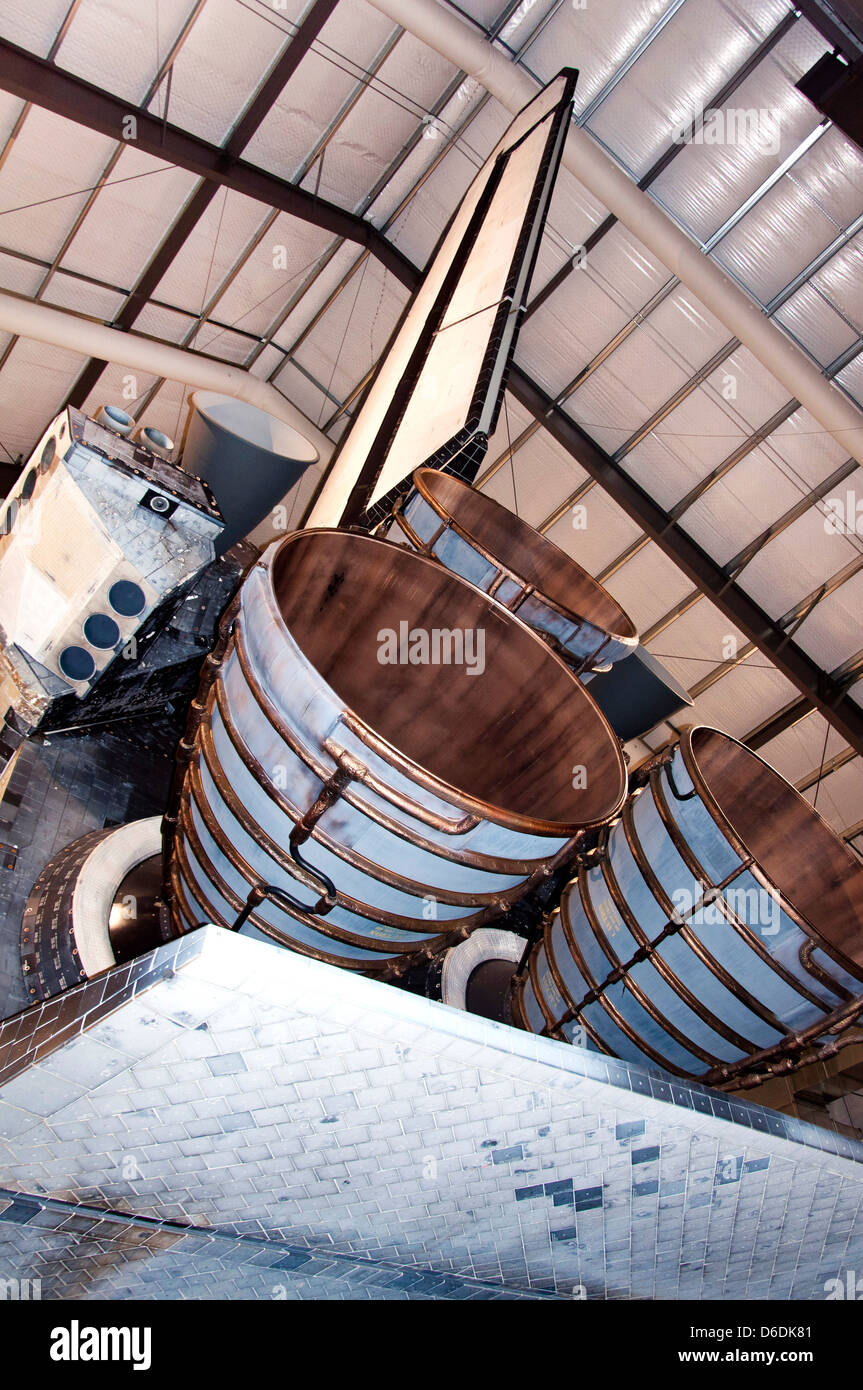 Space Shuttle Endeavour Motor, California Science Center, Los Angeles, CA Stockfoto